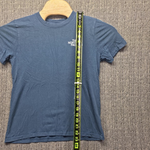 The North Face T-Shirt Womens Small Blue Never Stop Exploring Half Dome Logo T - Picture 9 of 10